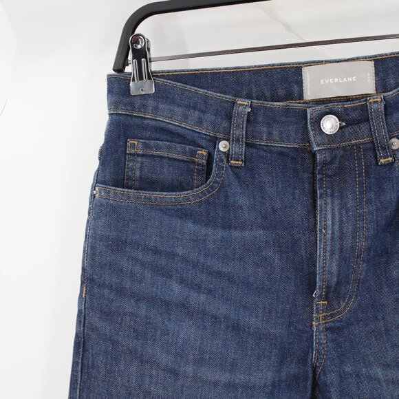Everlane Jeans Mens 29 L32 The Slim Mid Rise 5 Pocket Stretch Denim whiskering - Picture 2 of 10